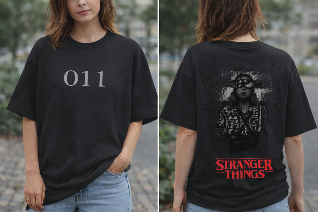 Unisex stranger things oversized tshirt